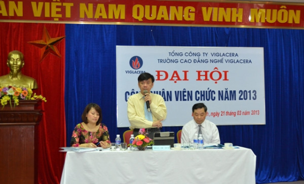 Đại hội CNVC năm 2013 Trường Cao đẳng nghề Viglacera